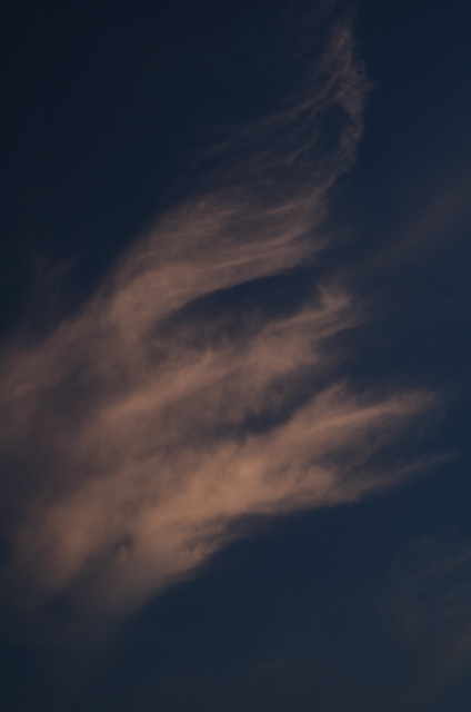 angel wing formation in clouds